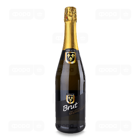 Вино ігристе Salute Brut біле