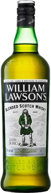 Віскі WIlliam Lawson's від 3 років витримки 40% 1 л (5010752000345)