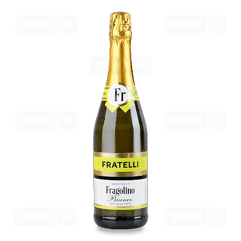 Напій винний Fratelli Fragolino Bianco напівсолодкий газований
