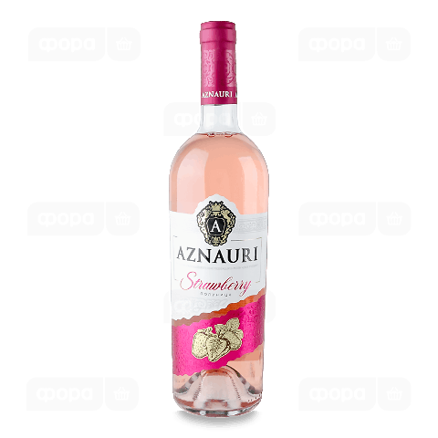 Напій винний Aznauri Strawberry рожевий напівсолодкий