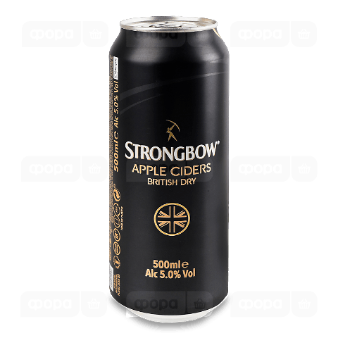 Сидр Strongbow British Dry з/б