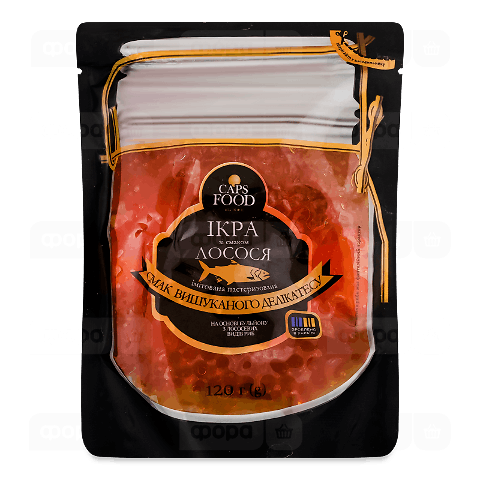 Ікра Caps Food імітована зі смак лосося пастер д/п
