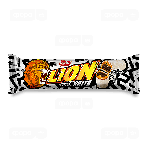 Батончик Lion Black&White зі смаком брауні