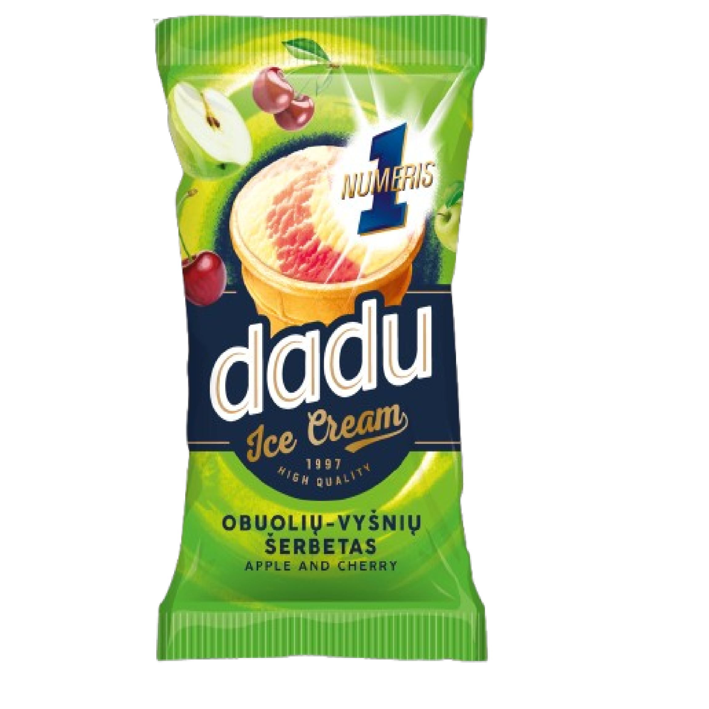 Щербет Dadu яблучно-вишневий у вафельному ст