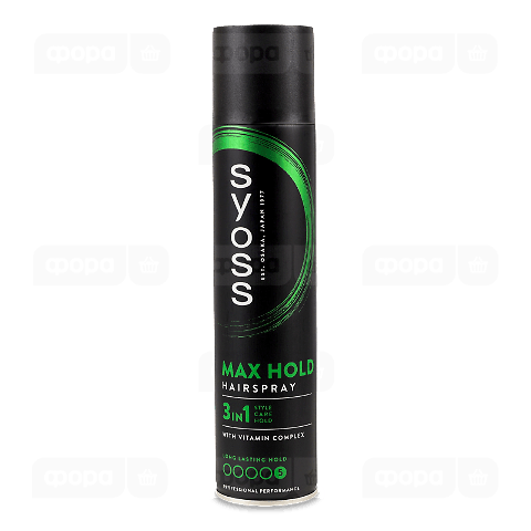 Лак для волосся Syoss Max Hold 3в1 5
