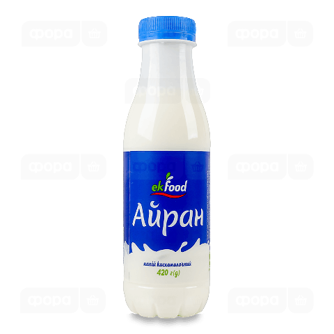 Напій кисломолочний Ekfood Айран нежирний, пляшка
