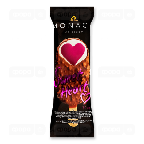 Морозиво Три ведмеді Monaco Sweet heart чорничне