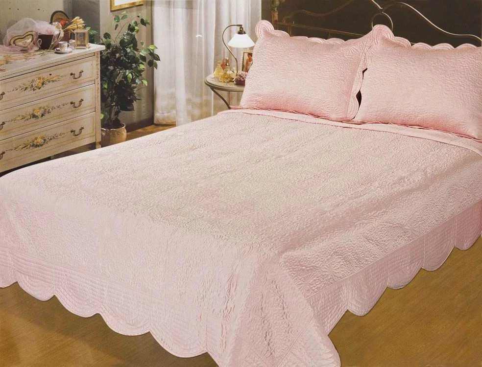 Покривало шовкове Zastelli Venice Peach 240х260 см + 2 наволочки 50х70 см
