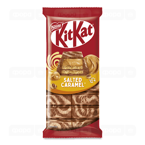 Шоколад Kit Kat Salted сaramel молочний з вафлею та начинкою