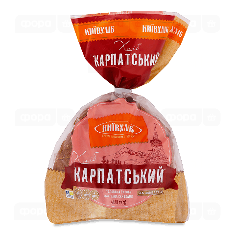 Хліб Київхліб Карпатський половинка нарізаний
