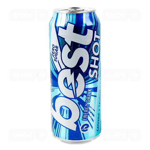 Напій енергетичний Best Shot Zero Sugar безалкогольний з/б