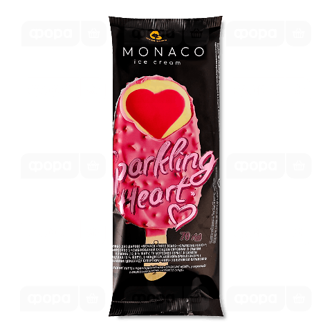 Морозиво Three bears Monaco Іскристе серце