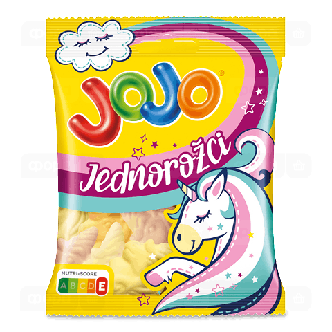 Цукерки Jojo Unicorns з фруктовими смаками желейні