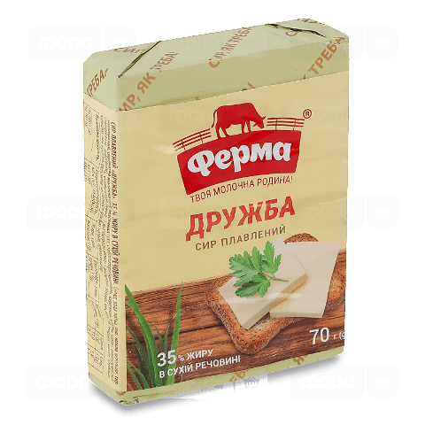 Сир плавлений Ферма Дружба 35% брикет