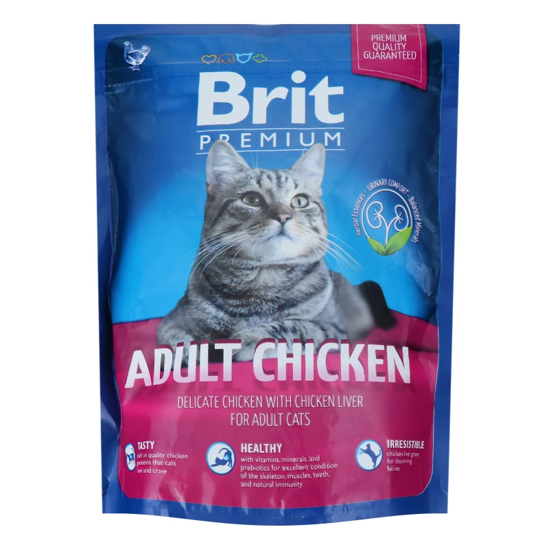 Корм сухий Brit Premium з куркою для котів 300 г (8595602552962)