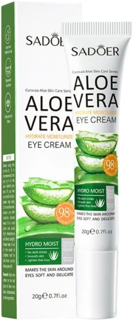 Крем для шкіри навколо очей Sadoer Aloe Vera Eye Cream зволожуючий з алое вера 20 г (NO.SD96468)