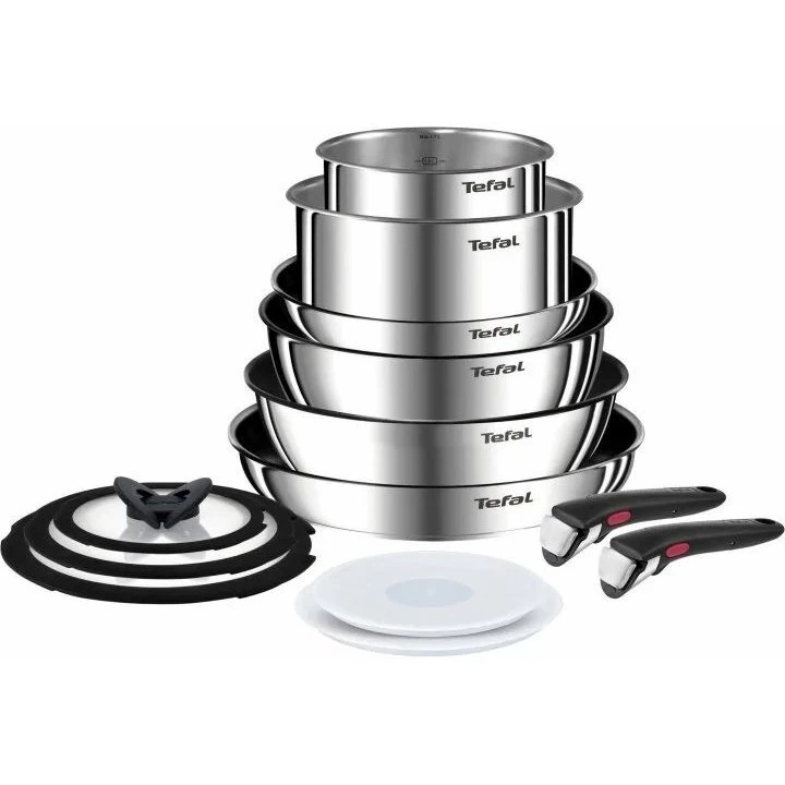 Набір посуду Tefal Ingenio Emotion сріблястий 13 предметів (L897SD74)