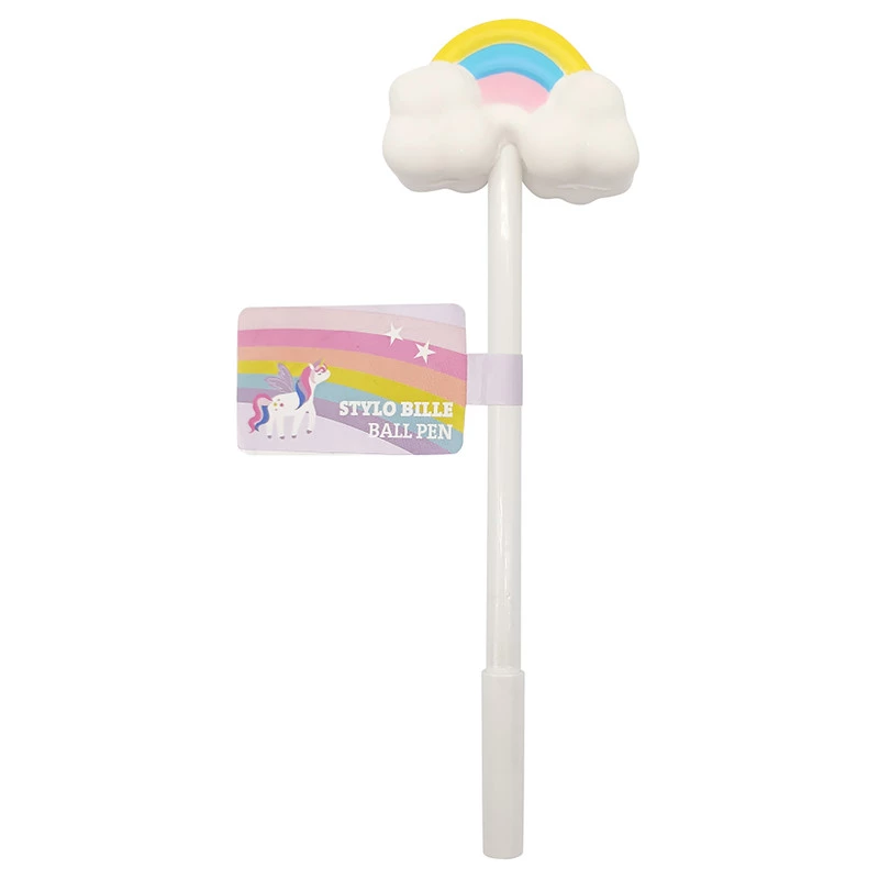 Ручка кулькова Auchan Unicorn Райдуга