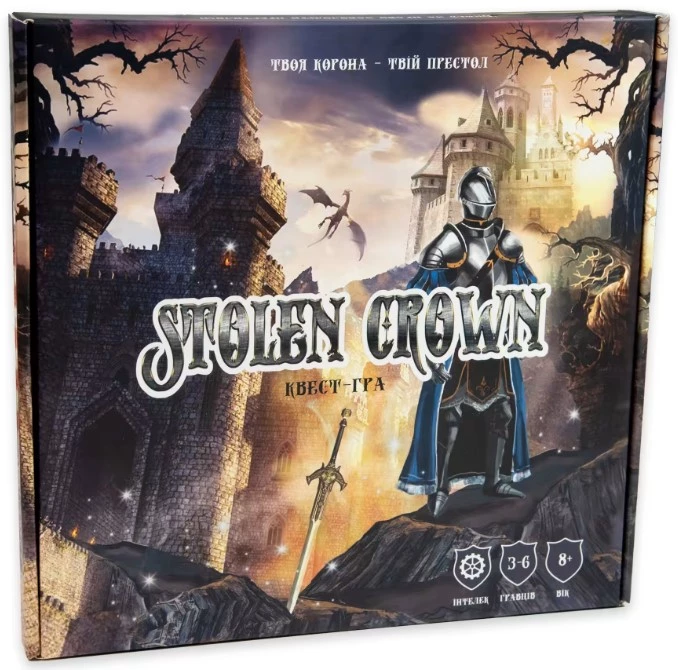 Настільна гра Strateg Stolen Crown розважальна українською мовою (30811)