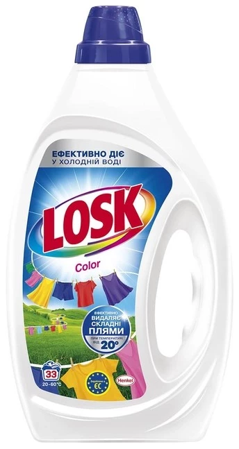 Гель для прання Losk Color 33 цикли прання, 1.485 л