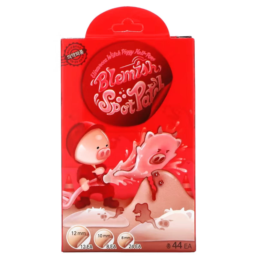 Точкові патчі від прищів Elizavecca Witch Piggy Hell-Pore Blemish Spot Patch, 44 шт