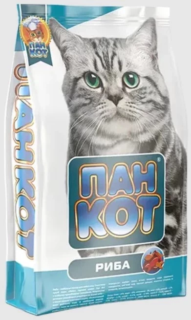 Сухий корм для котів 400г. Пан Кіт Риба