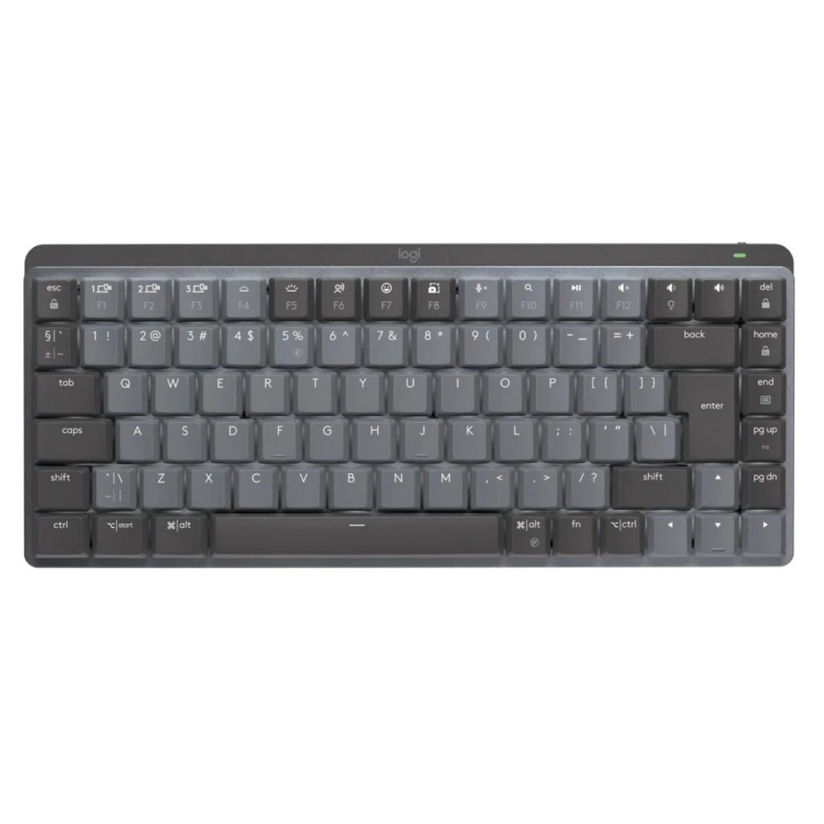 Клавіатура бездротова Logitech MX Mechanical Mini Minimalist Graphite (451319)