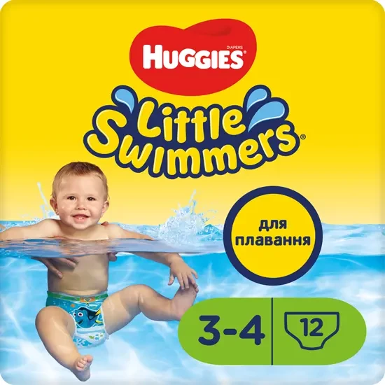 Підгузки-трусики для плавання Huggies Little Swimmers 3-4, 12 шт.