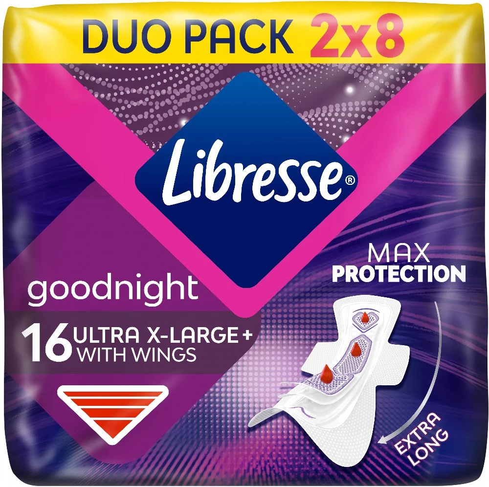 Прокладки гігієнічні Libresse Ultra Goodnight X-Large Нічні 7 крапель 16 шт (7322540984217)