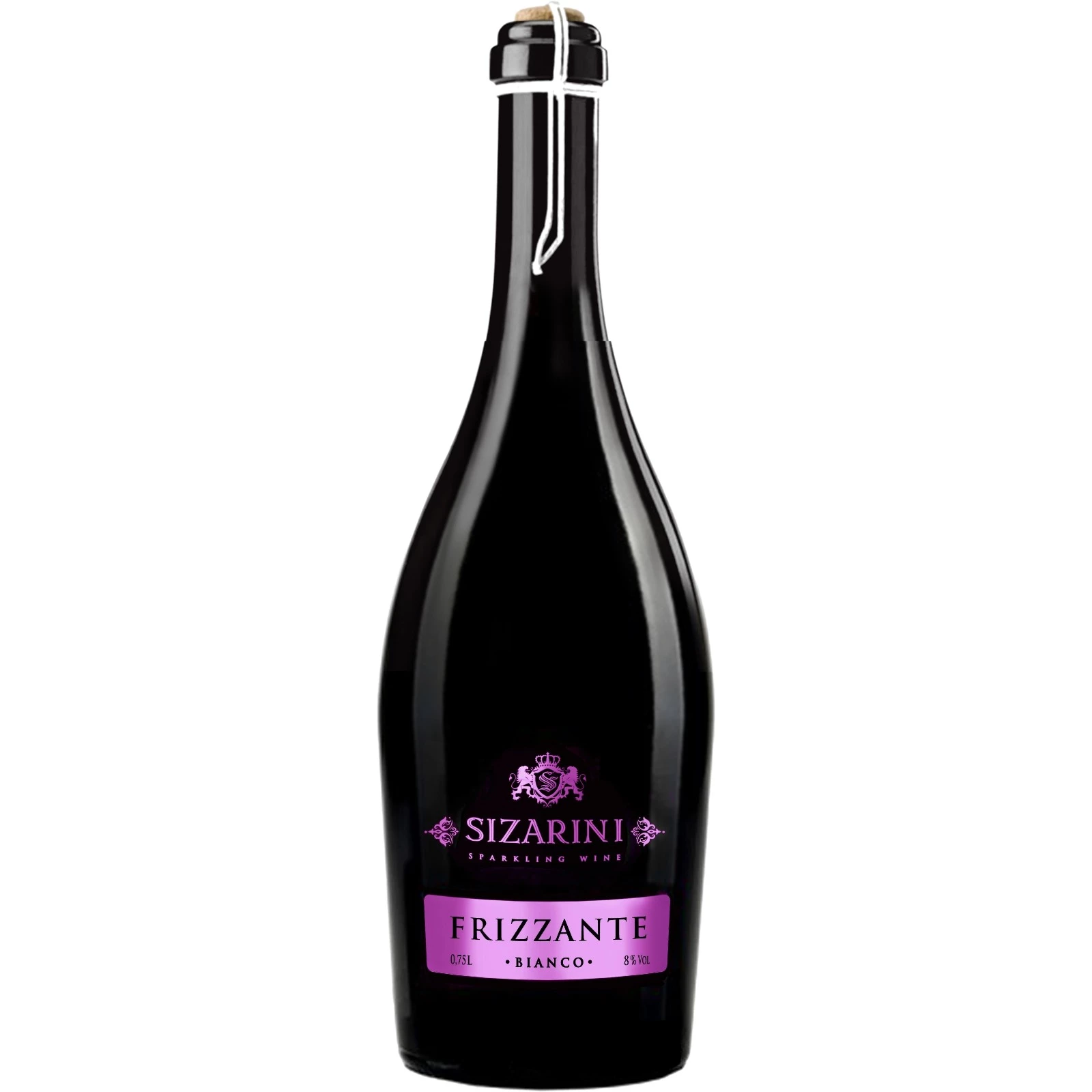 Вино ігристе Sizarini Frizzante біле напівсолодке 8% 0.75 л (8006870011452)