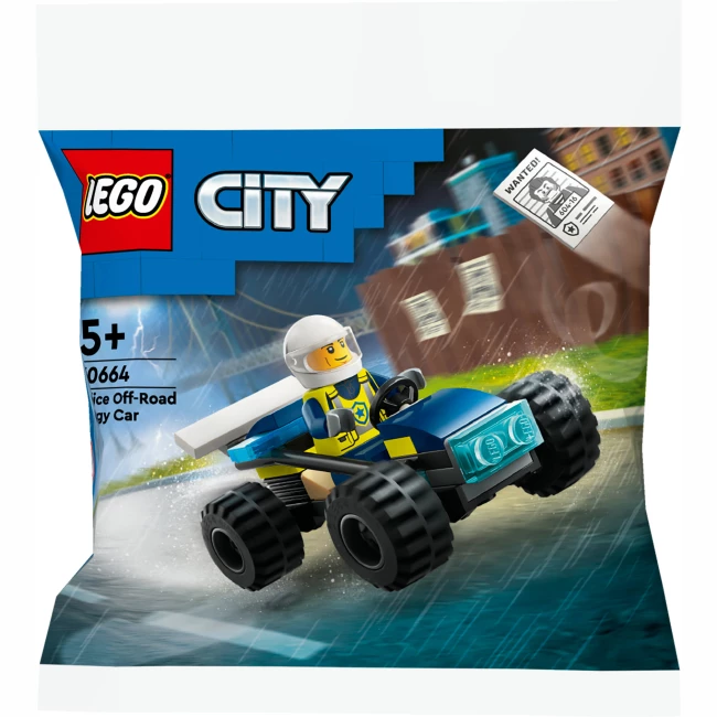 Конструктор LEGO City Поліцейський багі для бездоріжжя 35 деталей (30664)