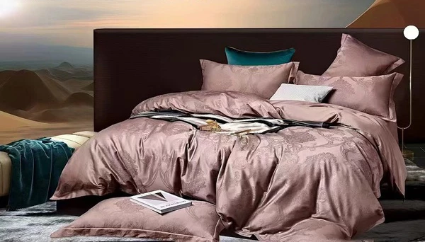 Комплект постільної білизни Soho Boutique Venzel Rosy Сатин жакард Євро (6993989)