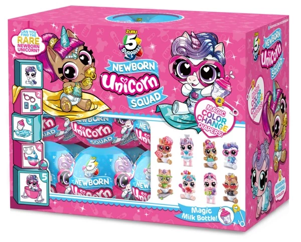 Ігровий набір Zuru Mini Brands Baby Unicorn фігурки-сюрприз в шарі, 5 шт. в асортименті