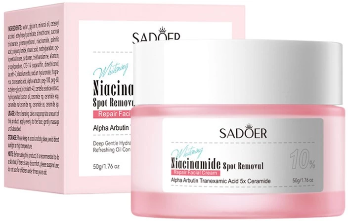 Крем для обличчя Sadoer Niacinamide Spot Removal Face Cream з ніацинамідом проти плям 50 мл (NO.SD37565)