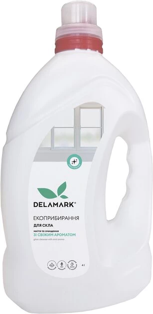 Засіб для миття скла DeLaMark зі свіжим ароматом 4 л (4820152332097)