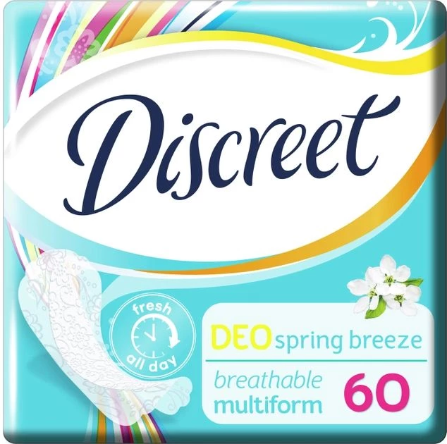 Щоденні прокладки Discreet Deo Spring Breeze 60 шт (8700216153096)