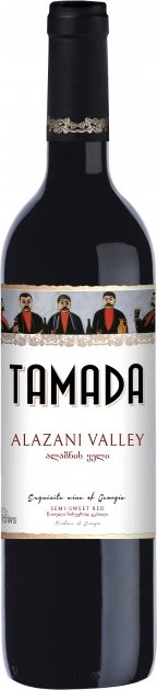 Вино Tamada Алазанська долина червоне напівсолодке 11.5% 0.75 л