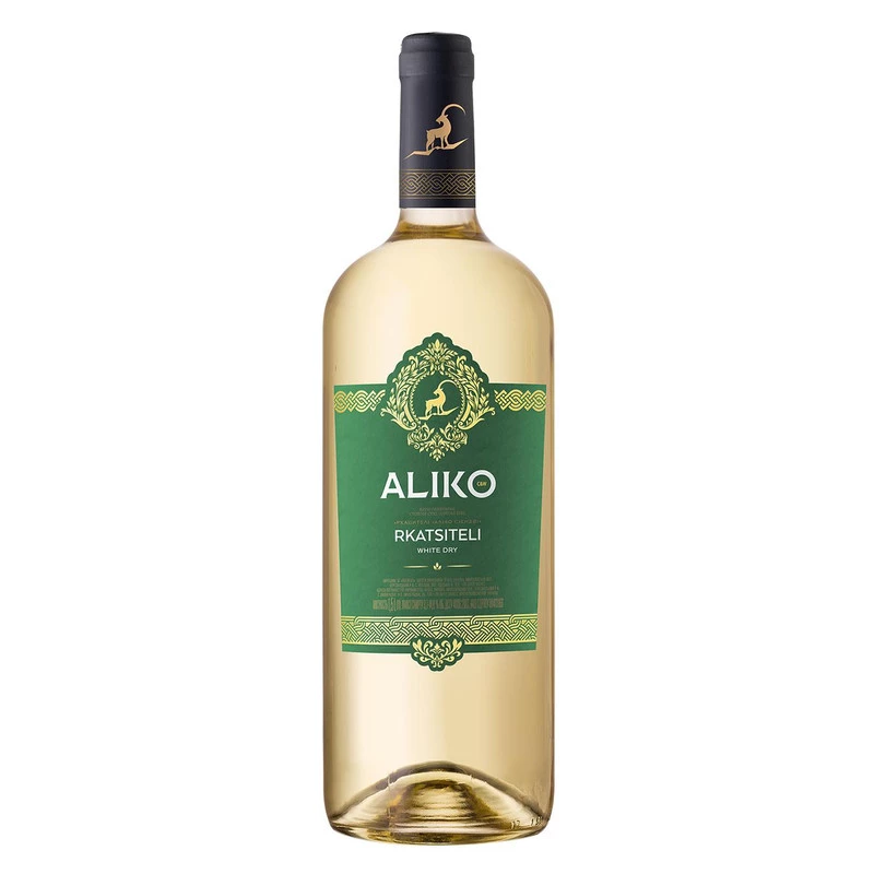 Вино Aliko Ркацителі біле сухе, 9.7-14.0%, 1.5 л (4820004928560)