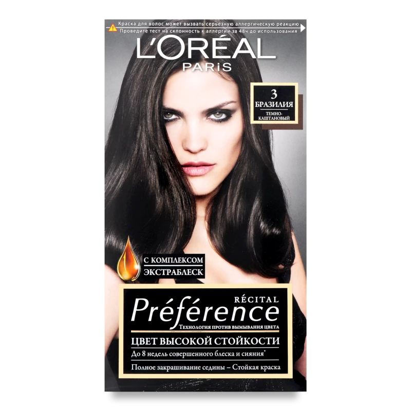 Крем-фарба для волосся Preference Бразилія №3 L'Orеal