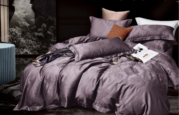 Комплект постільної білизни Soho Boutique Venzel Violet Сатин жакард Євро (6993990)