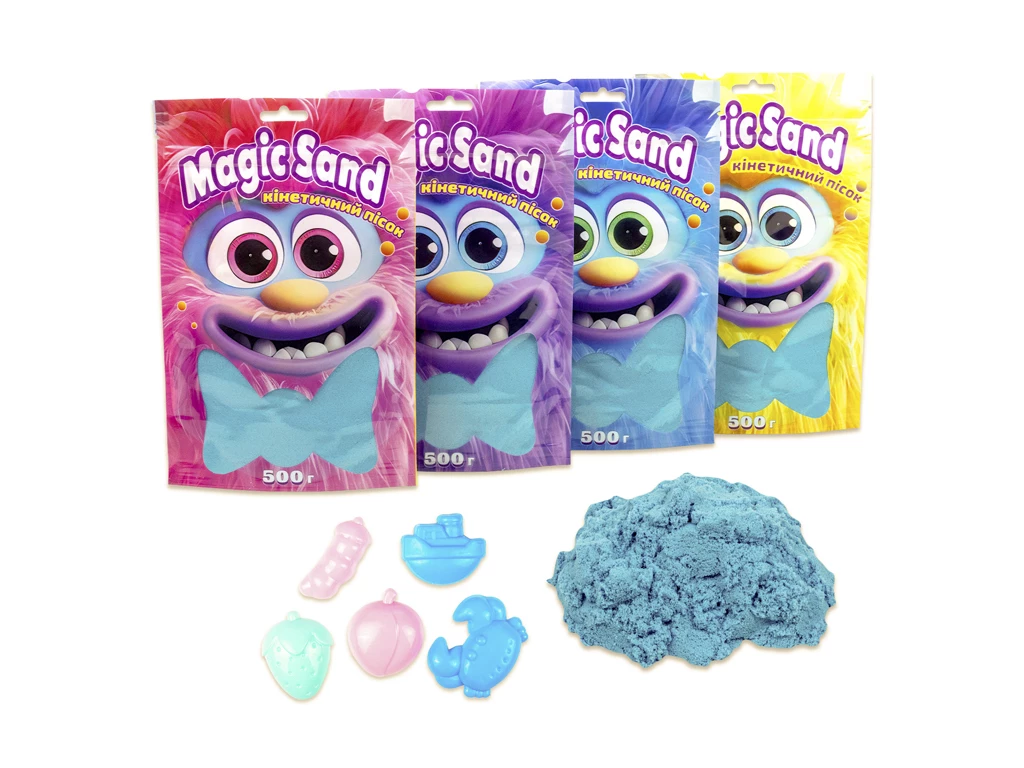 Кінетичний пісок Strateg Magic sand 39403-3 блакитний (938403)