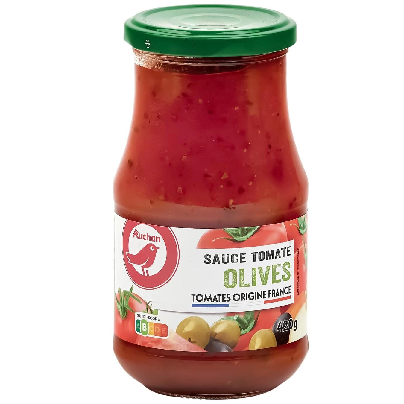 Соус Auchan томатний з оливками 420 г (3596710484645)