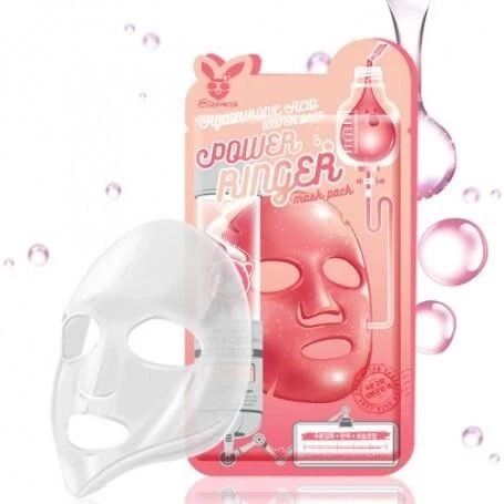 Зволожуюча тканинна маска Elizavecca Hyaluronic Acid Water Deep Power Ringer Mask Pack з гіалуроновою кислотою, 23 мл
