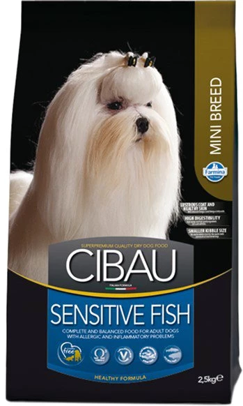 Корм сухий для собак дрібних із чутливим травленням Farmina Cibau Sensitive Adult Mini риба, 2.5 кг (161021)