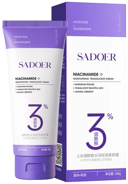 Крем для обличчя Sadoer Niacinamide 3% Moisturizing Translucent Cream 100 г (NO.SD05335)