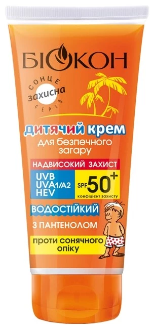 СС-крем дитячий Біокон для безпечного засмагання SPF50+, 90 мл