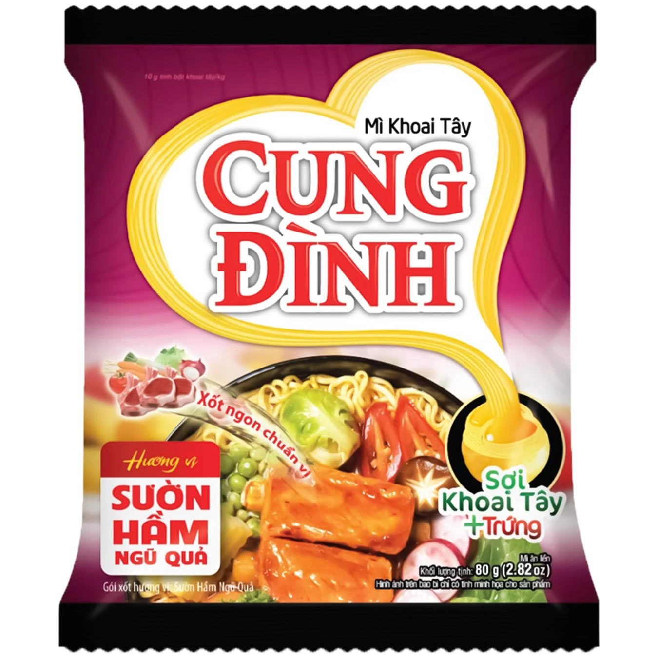 Локшина Micoem Cung Dinh Реберця 80 г (8936010681200)