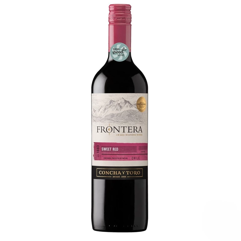 Вино Frontera Sweet Red напівсолодке червоне, 9,5%, 0.75 л (7804320626994)