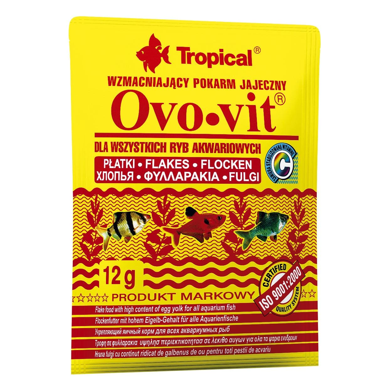 Корм для риб Tropical Ovo-Vit пластівці, 12 г (74431)