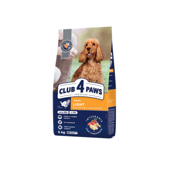 Повноpацiонний cухий коpм для доpоcлих cтepилiзованих cобак Club 4 Paws, 5 кг